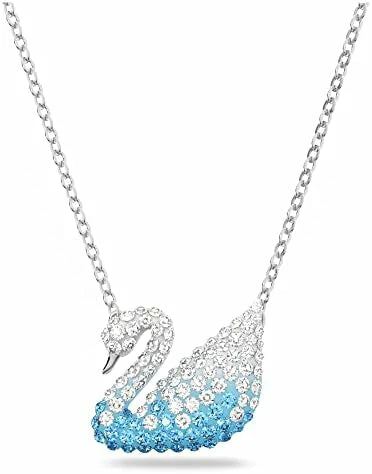 Swan Silver 925s White-Blue Necklace
