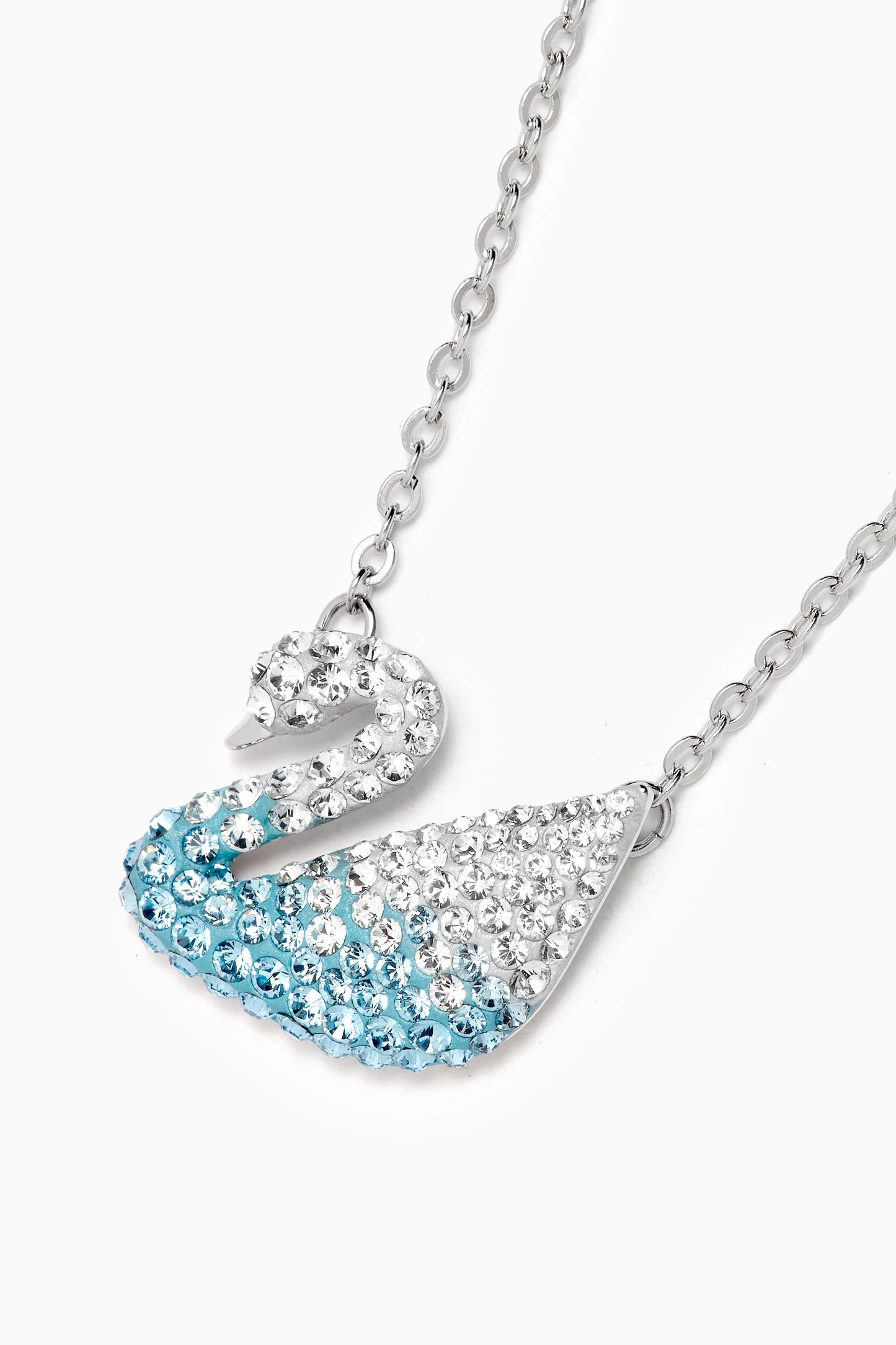 Swan Silver 925s White-Blue Necklace