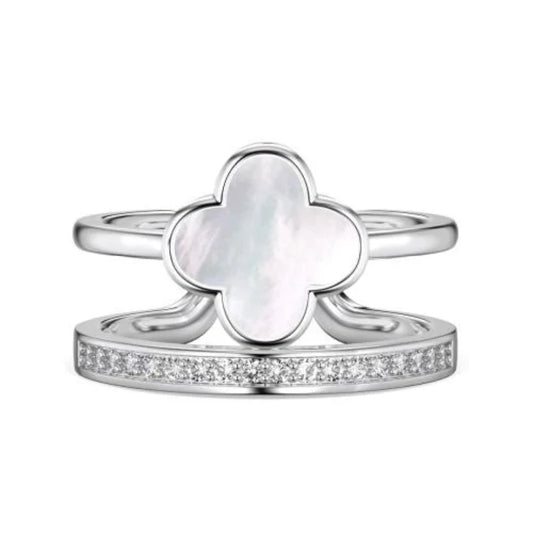 Van Cleef Clover Four Leaf Silver 925s Ring