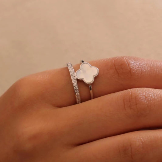 Van Cleef Clover Four Leaf Silver 925s Ring