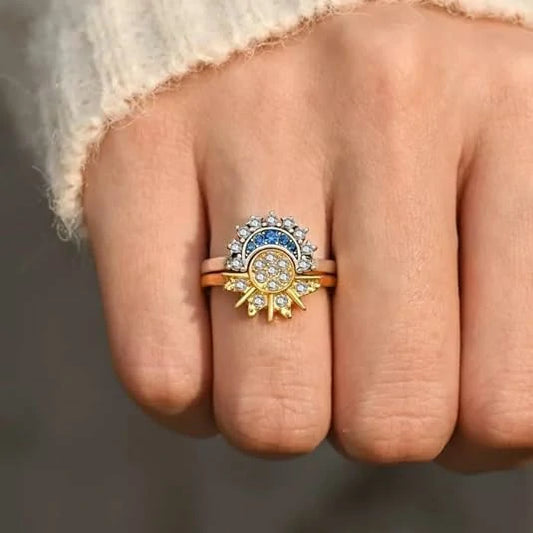 Couple Rings Sun & Moon Silver 925s
