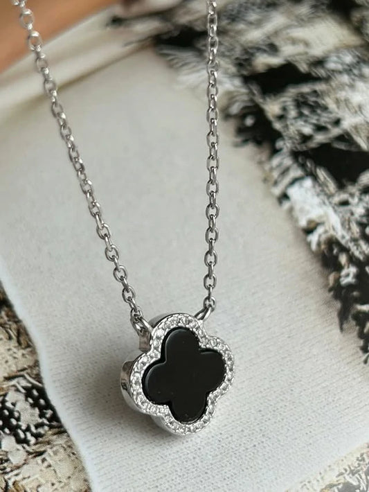 Van Cleef Four Leaf Clover Silver 925s Necklace
