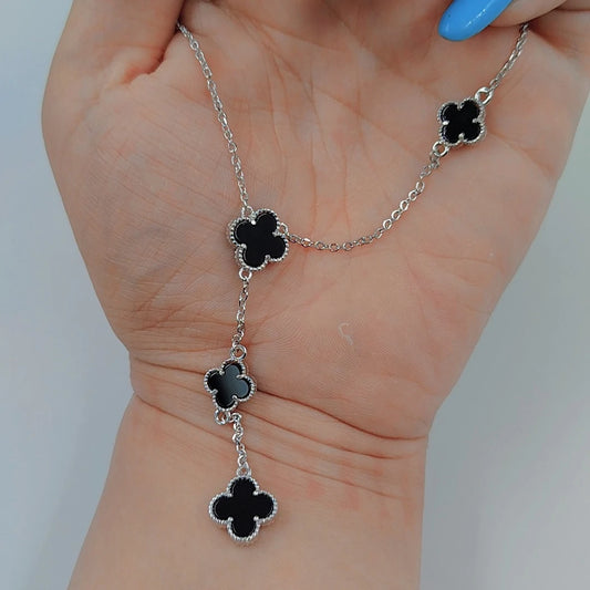 Van Cleef 4 Leaves Silver 925s Necklace