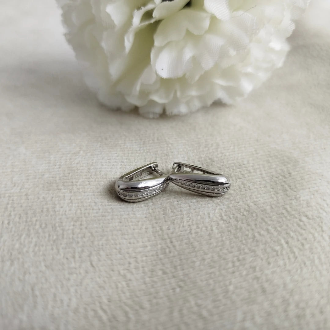 U Shape Silver 925s Earrings