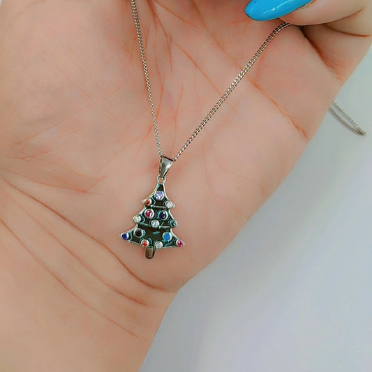Christmas Tree Silver 925s Pendant