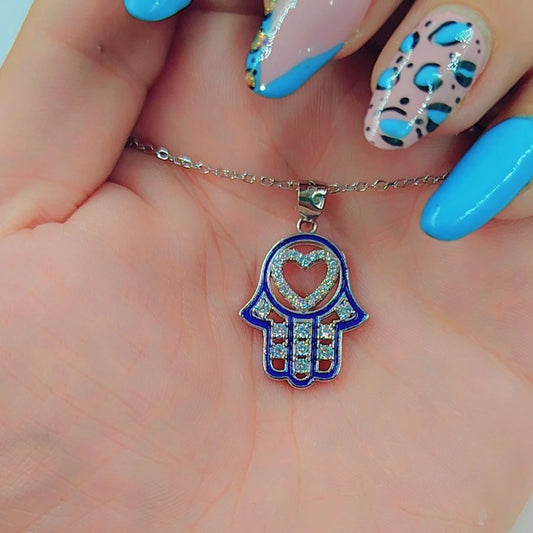 Hearted High Five Silver 925s Pendant