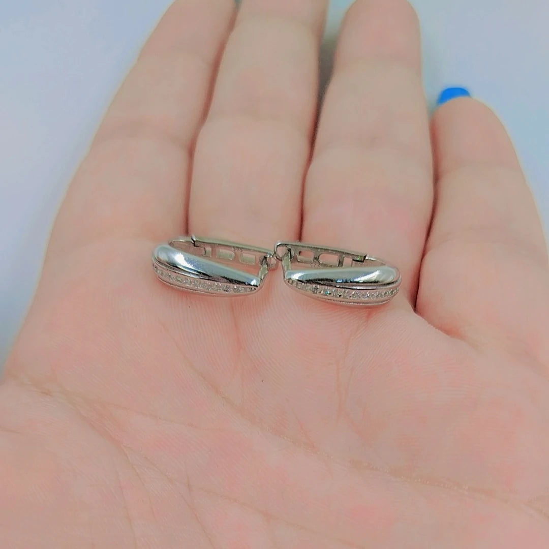 U Shape Silver 925s Earrings