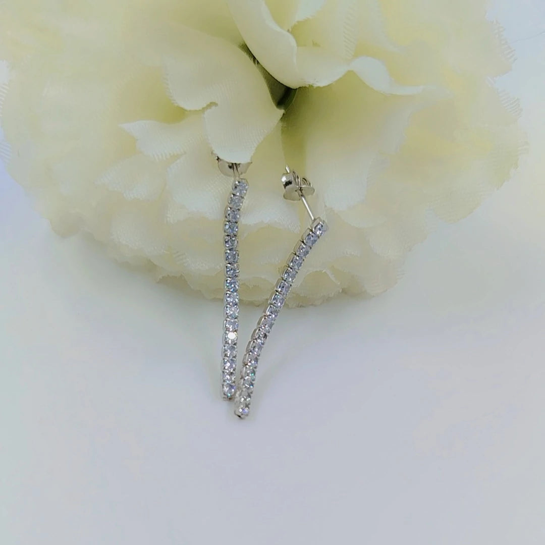 Tennis Silver 925s Earrings