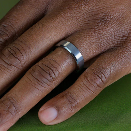 Matt Wedding Ring Silver s925
